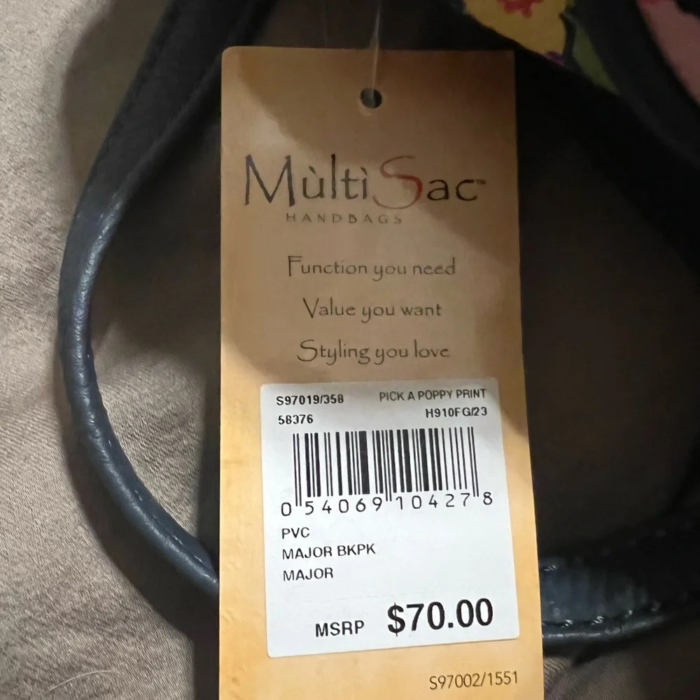 Flowered backpack - Picture 6 of 6